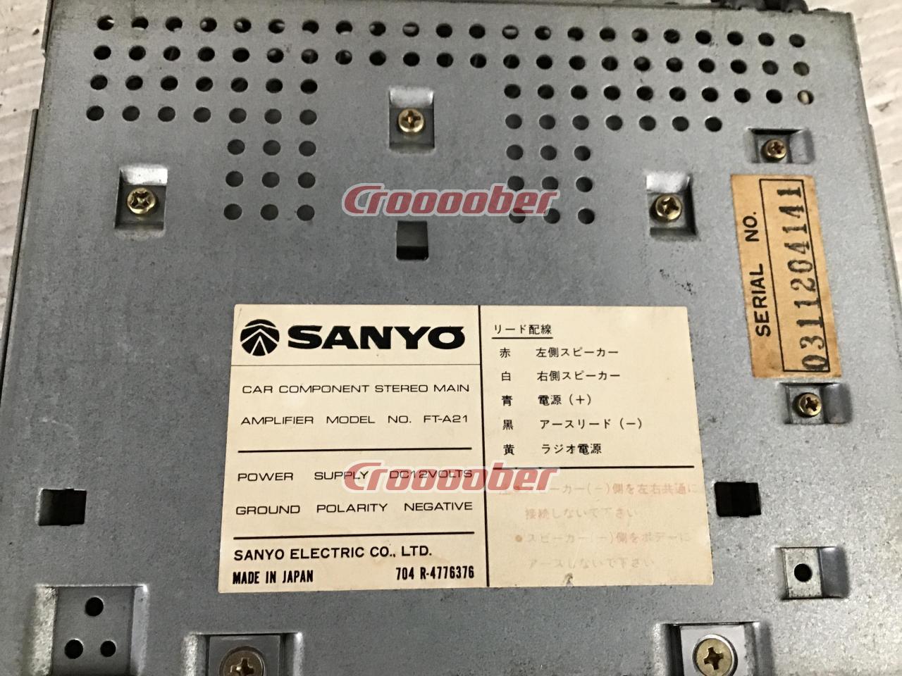 ジャンク[ワケアリ SANYO FT-D21 & FT-A21 旧車 カセットデッキ
