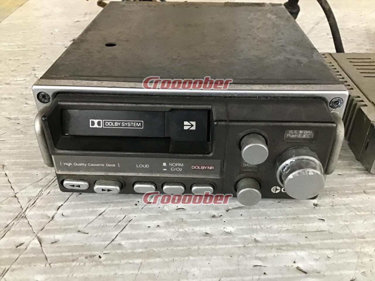 ジャンク[ワケアリ clarion CD-301E & GA-311A 旧車 カセットデッキ