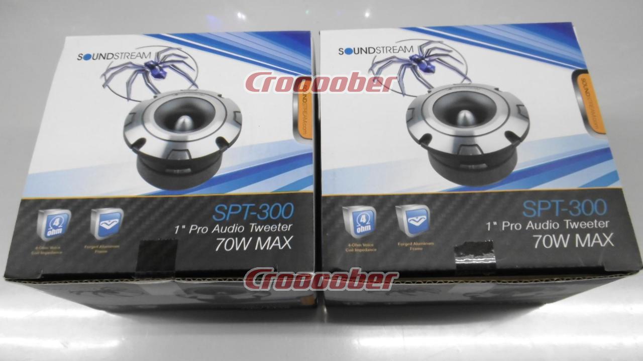 新品[SoundStream SPT-300 ProAudio 25mmアルミドームツィーター 2個 未使用] | スピーカー ツイーターパーツの通販なら  | Croooober(クルーバー)