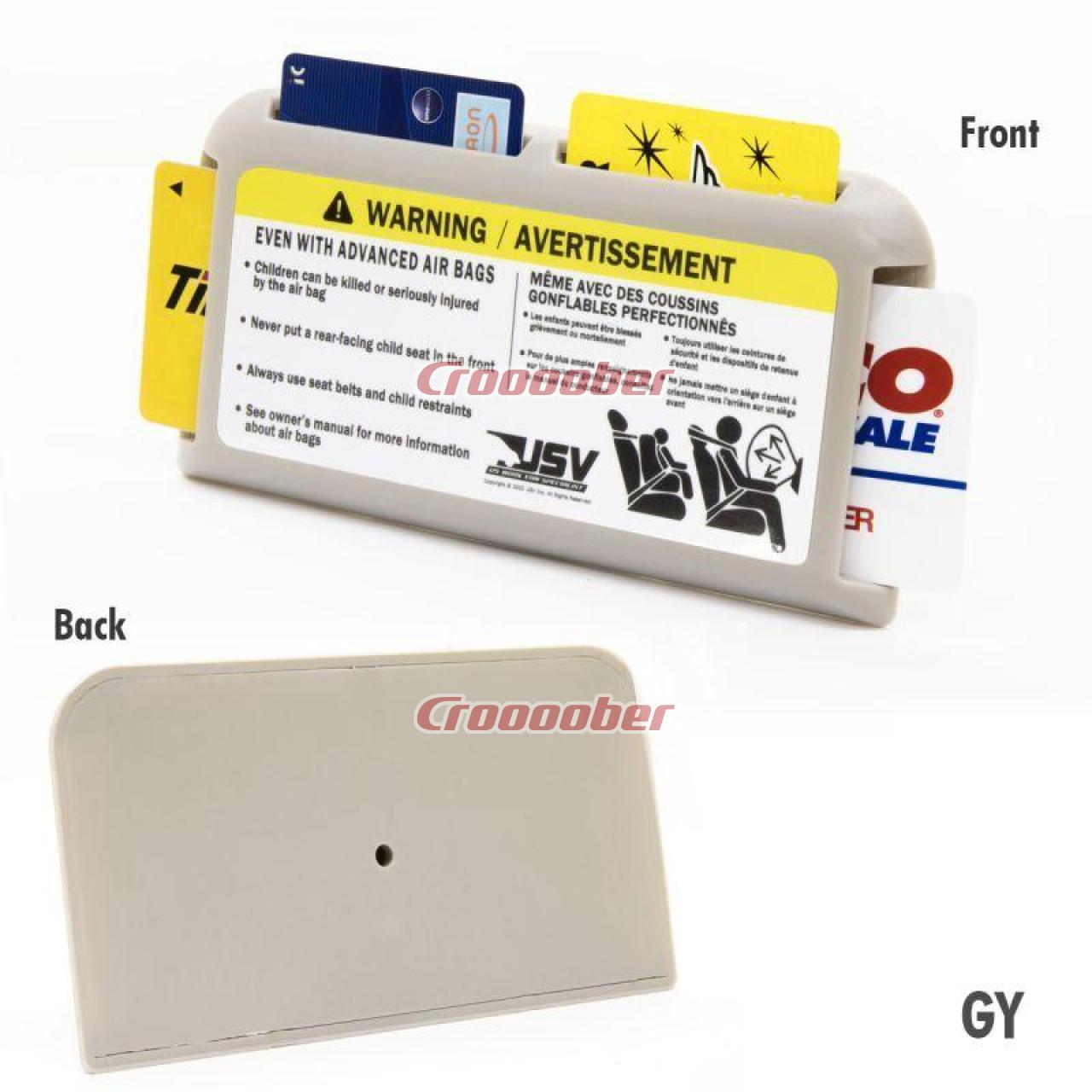 MOONEYES KG205GY USV Caution Card Holder Gray | Accessories