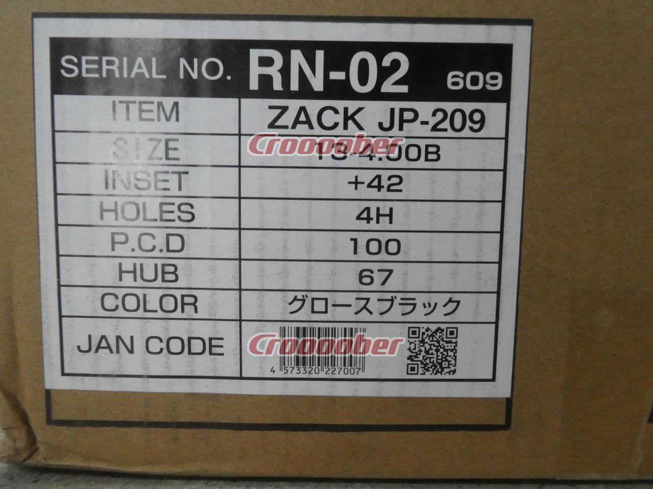 新品[JAPAN SANYO ZACK JP-209 4Jx13+42 100-4H 新品 4本セット 