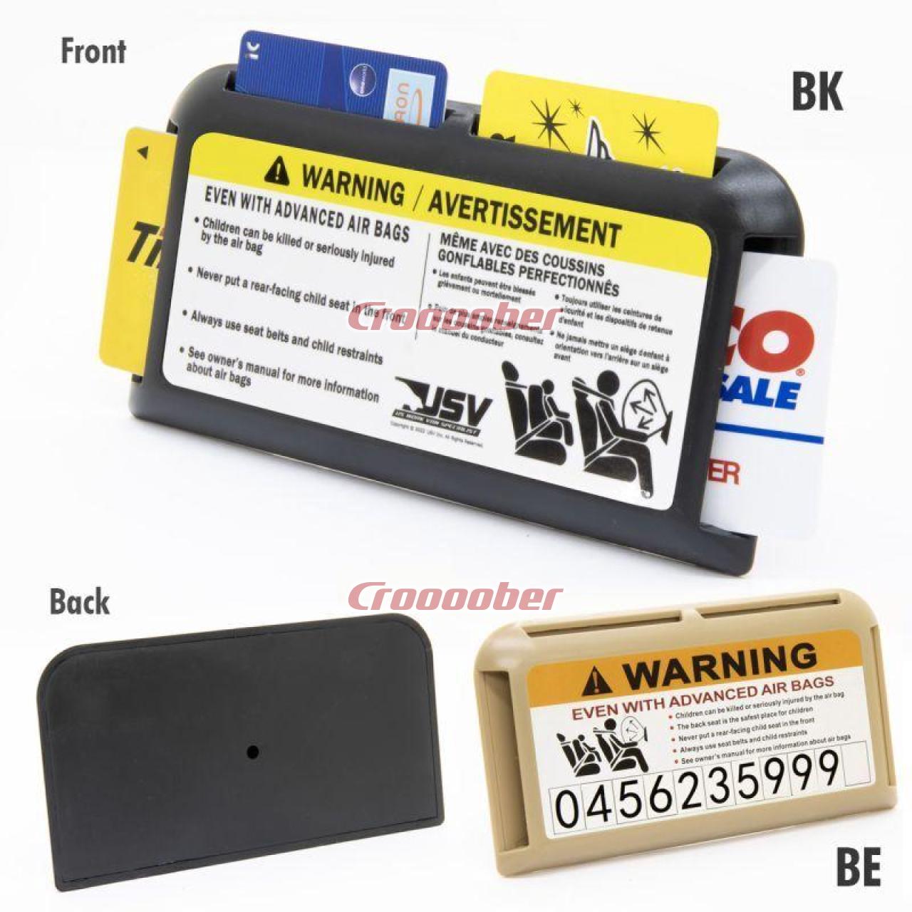 KG205BK] USV Caution Card Holder BK | Accessories | Croooober