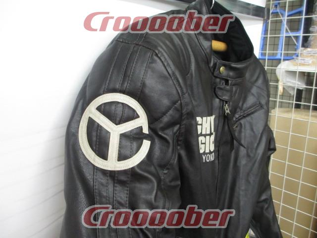 YeLLOW CORN(イエローコーン) フェイクレザー ウインタージャケット 品番YB1302 白ロゴ | ウエア ジャケット(二輪)パーツの通販なら  | Croooober(クルーバー)