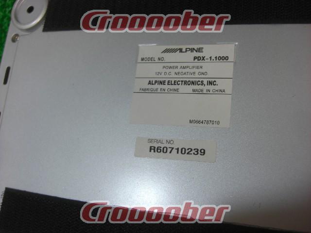ALPINE PDX-1.1000 ☆超ハイパワーアンプ！オススメです☆ | アンプ アンプパーツの通販なら | Croooober(クルーバー)