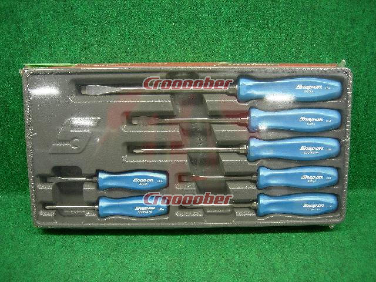 *NEW* Snap On SDDX70APB 7 pc Combination Screwdriver Set Pearl Blue FREE SHIP