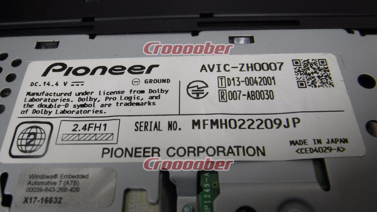 Carrozzeria AVIC-ZH0007 | HDD Navigation(digital) | Croooober