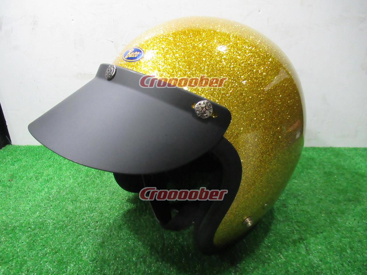 サイズ:XL(60-61cm) BUCO(ブコ) JET-500 ゴールドラメ | ヘルメット ジェットヘルメット(二輪)パーツの通販なら |  Croooober(クルーバー)