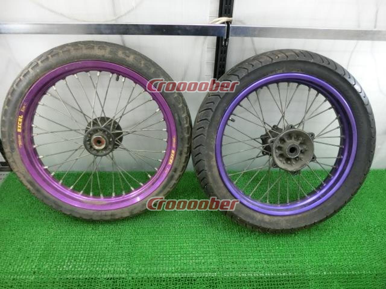 It Has Been Price Cut! EXCEL For KDX200SR 90 To 9 Takasago Rear +  Manufacturer Unknown Front Wheel Set Purple 1 Cars - Rims for Sale |  Croooober