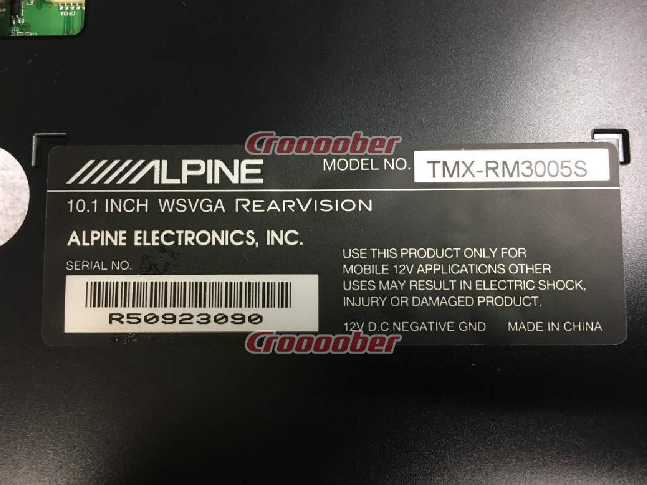 ALPINE TMX-RM3005S 10.1インチフリップダウンモニター | モニター・地 