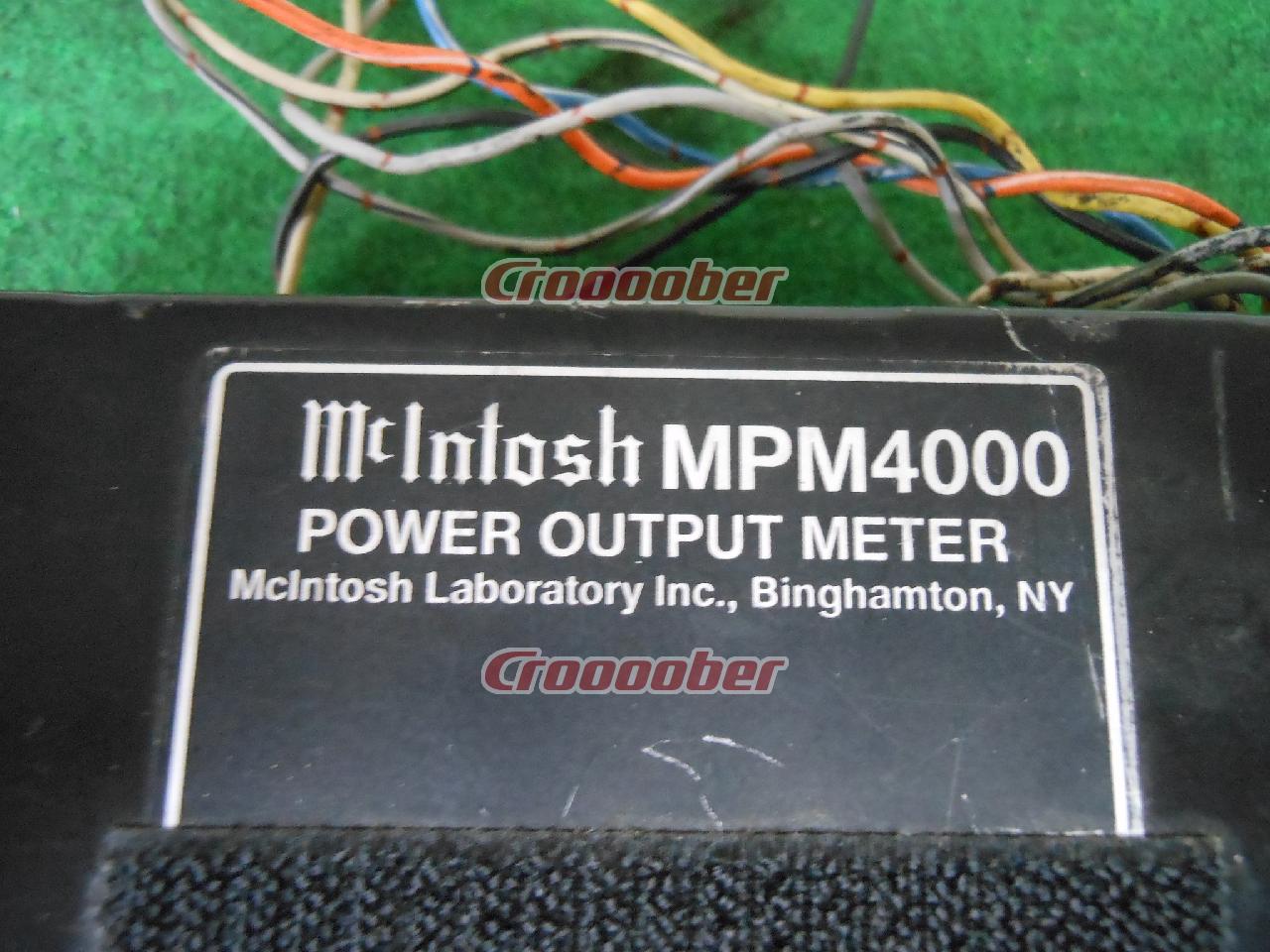 Mcintosh(マッキントッシュ) MPM4000 POWER OUTPUT METER | アンプ その他アンプパーツの通販なら |  Croooober(クルーバー)