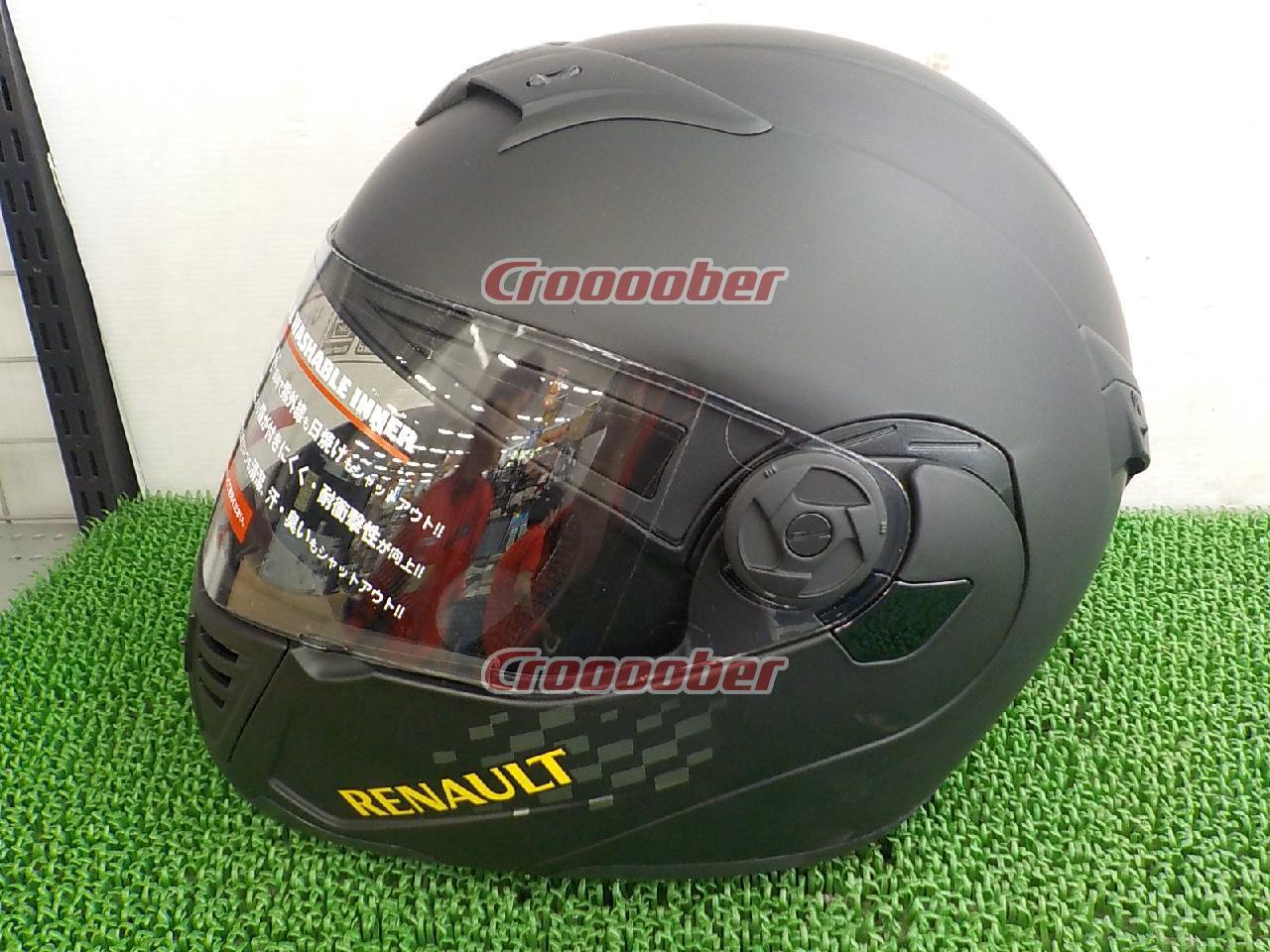 サイズ:フリー57-60cm 石野商会 RN-333 RENAULT(ルノー)システムヘルメット マットブラック | ヘルメット  フルフェイス(二輪)パーツの通販なら | Croooober(クルーバー)