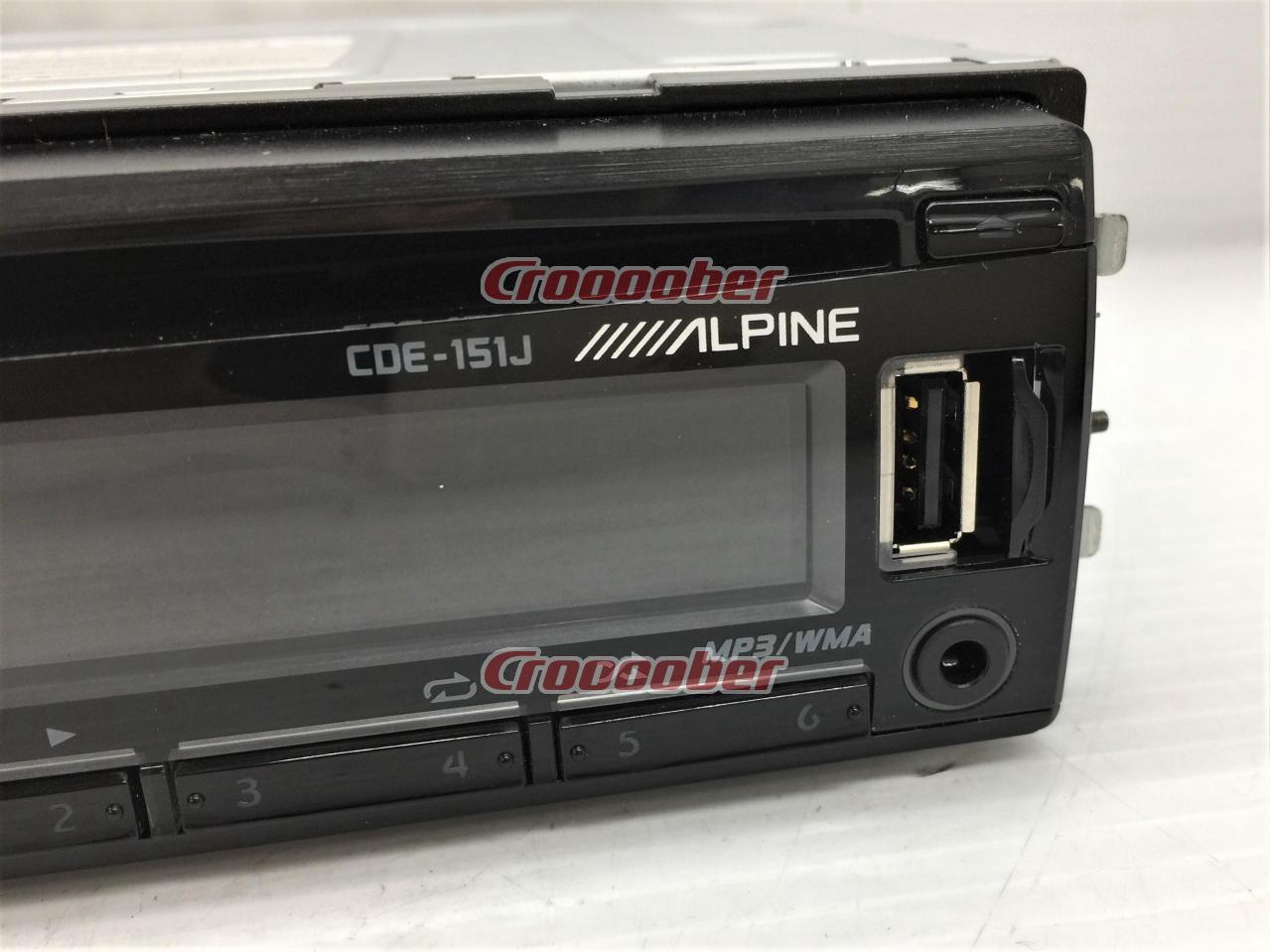 ALPINE CDE-151J Equipped With Front USB & AUX | CD Tuners | Croooober