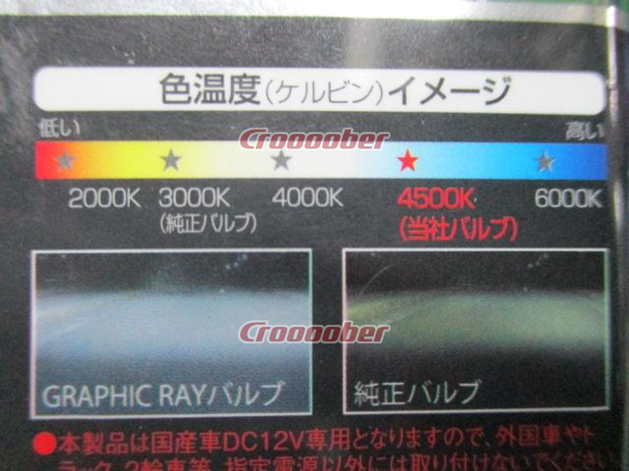 AXS(アークス) GRX-59 GraphicRay H4 ハロゲンバルブ 4500K スーパーホワイト | バルブ・HID ハロゲンバルブパーツの通販なら  | Croooober(クルーバー)