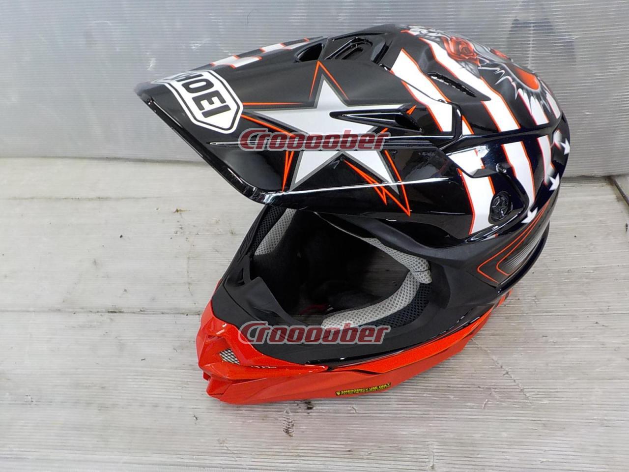 Size: S SHOEI VFX-WR GRANT3 Black White X Red | Offroad | Croooober