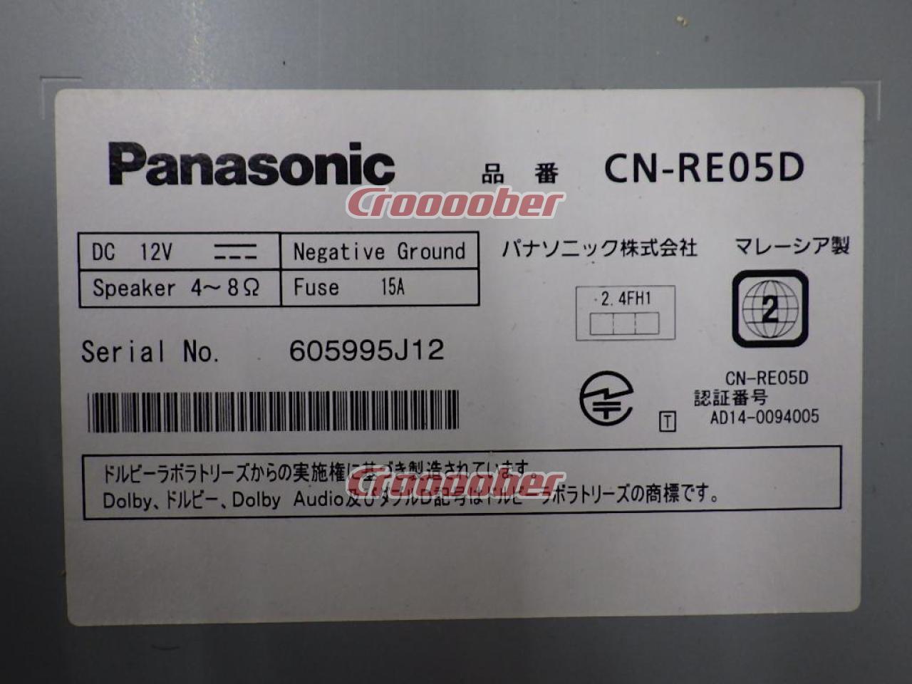 Panasonic CN-RE05D | Memory Navigation(digital) | Croooober
