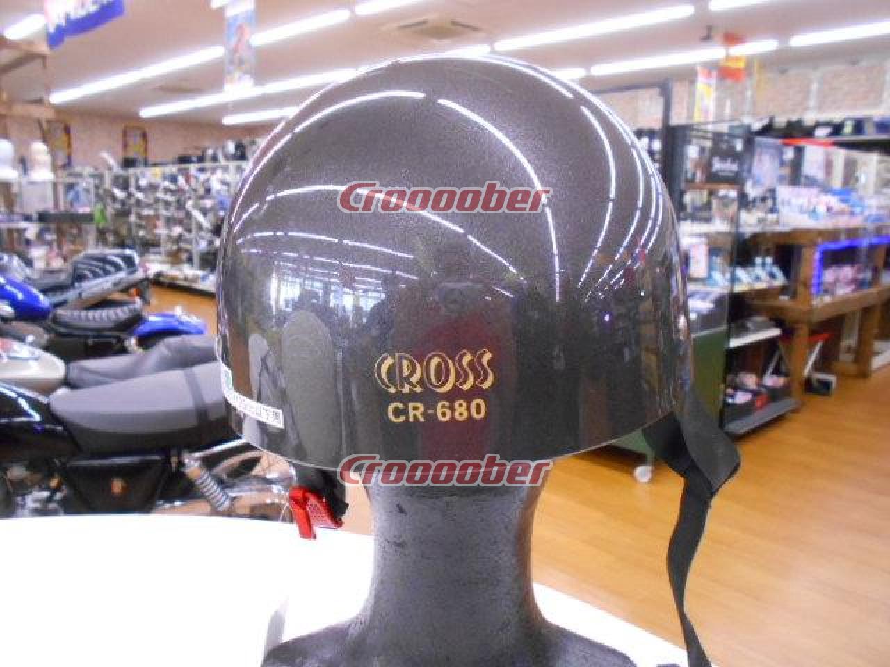 おすすめ メーカー直送 リード工業  CROSS CR-680 ハーフヘルメット  カラー：ガンメタリック LEAD