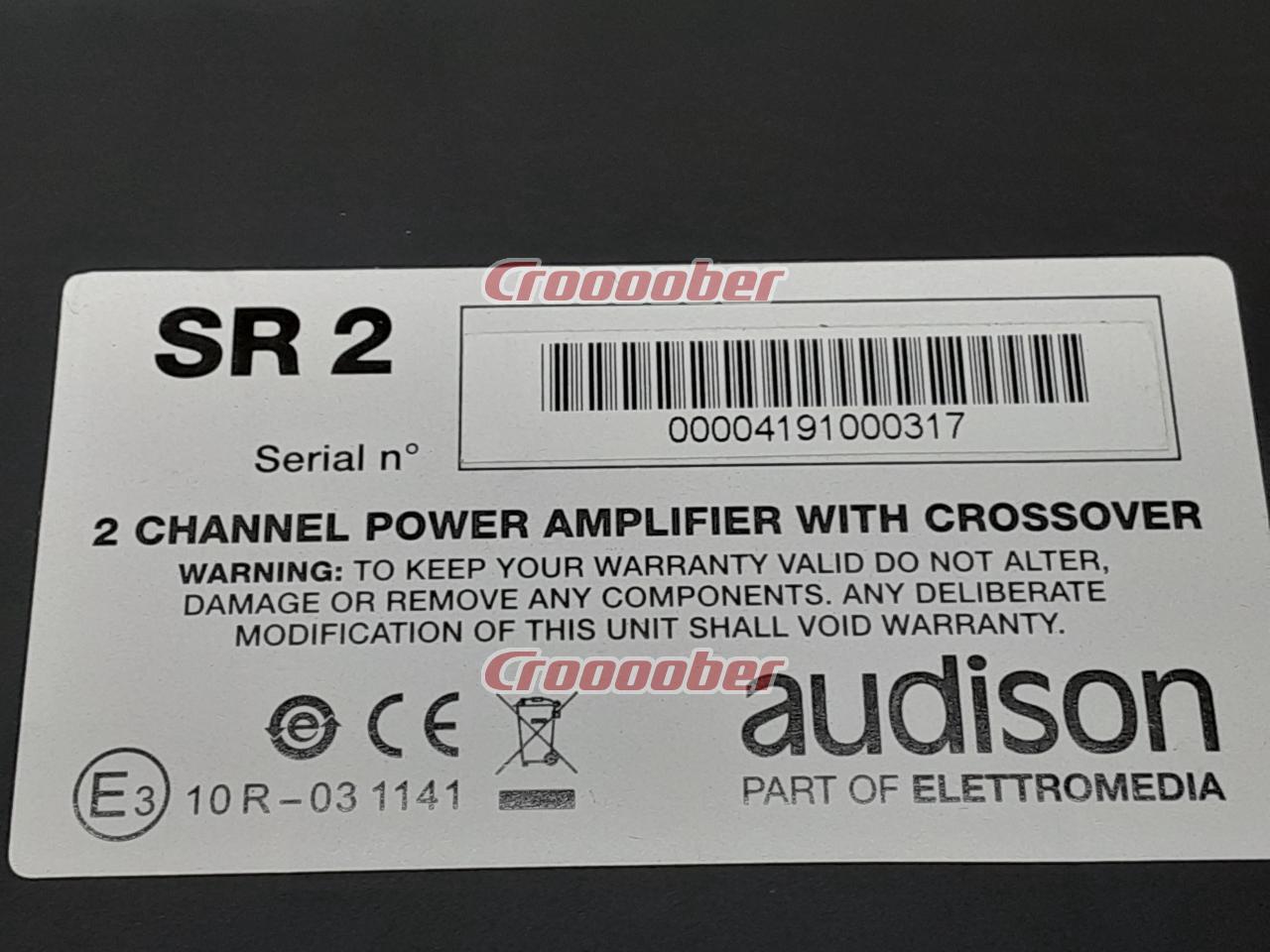 Audison SR2 2-Channel Amplifier