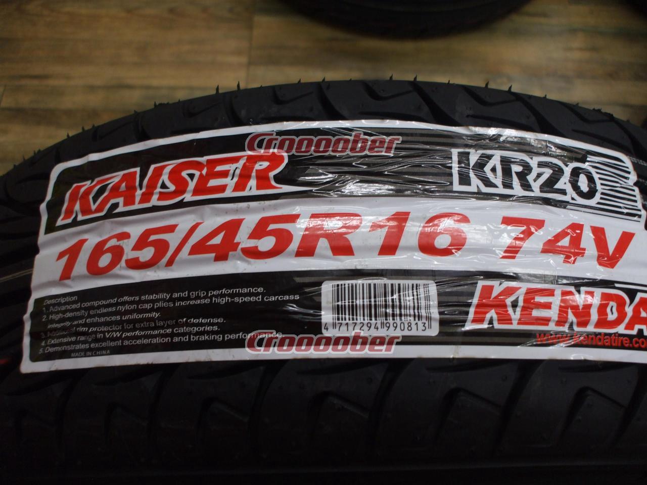 新品[STEALTH Racing(ステルスレーシング) K36 + KENDA(ケンダ) KR20 2020年製造] | タイヤホイールセット  16インチタイヤホイールセットパーツの通販なら | Croooober(クルーバー)