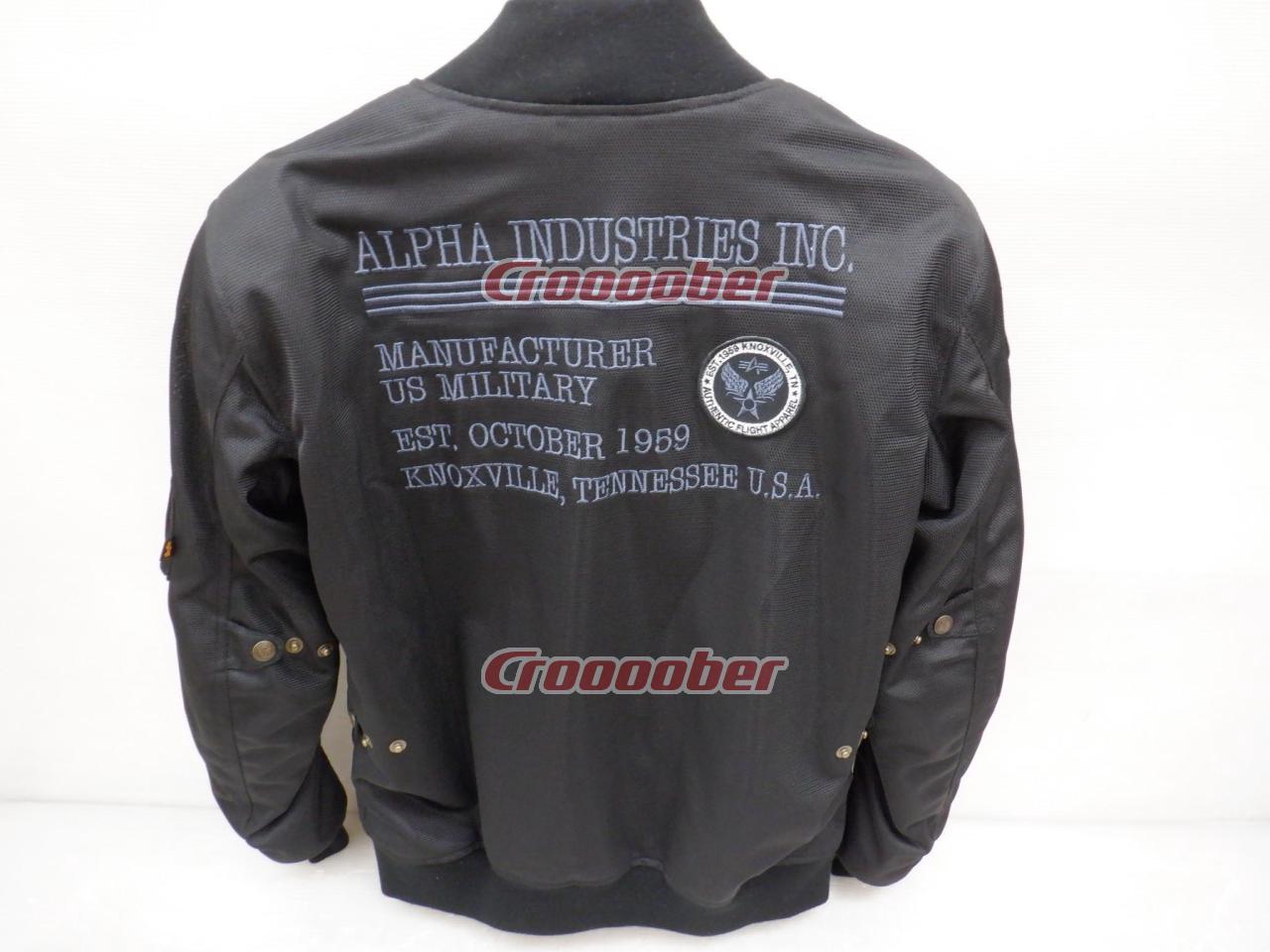 ALPHA INDUSTRIES INC MA-1 MC メッシュジャケット ALVA-1711 XLサイズ | ウエア ジャケット(二輪)パーツの通販なら  | Croooober(クルーバー)