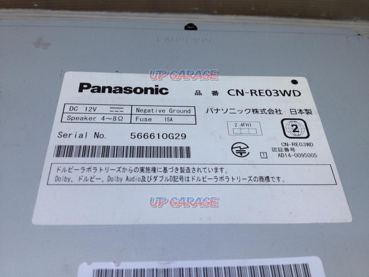 Panasonic(パナソニック) CN-RE03WD | カーナビ(地デジ） AV一体メモリーナビ（地デジ）パーツの通販なら