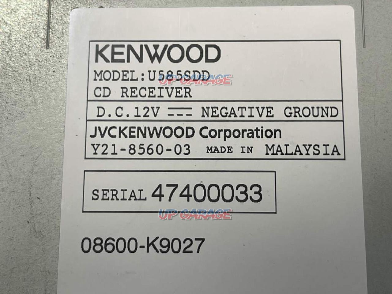 KENWOOD U585SDD 08600-K9027 1DIN Size / CD / USBx2 / SD | CD+USB/i