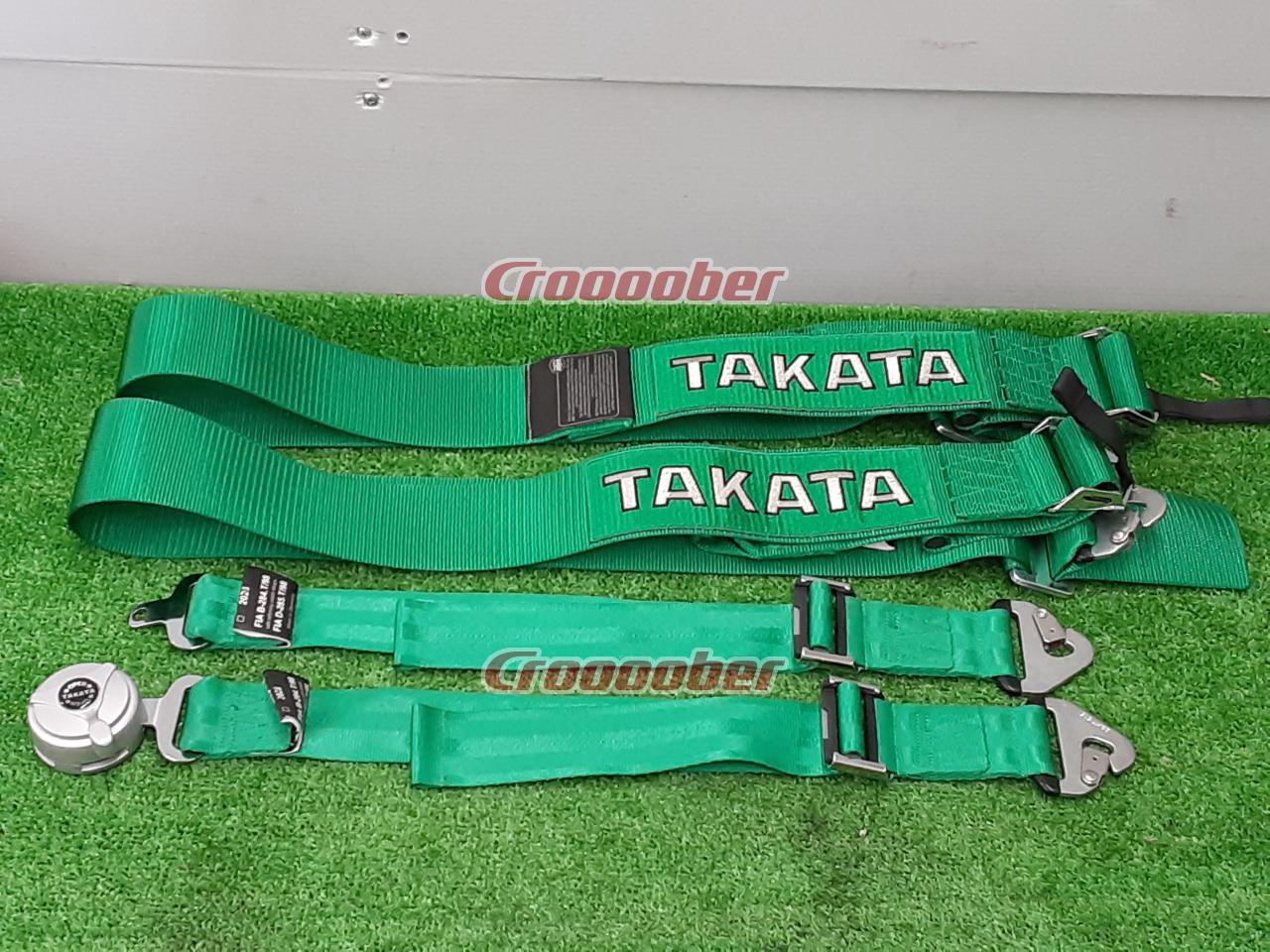 人気ブランド KAZOON FIA公認 TAKATA RACE N SNAP 4点式 グリーン 左側用 品番