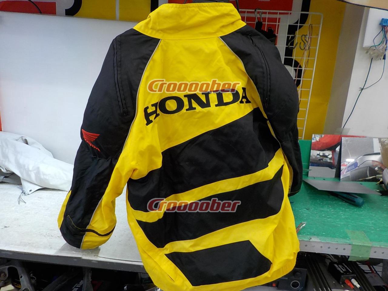 サイズ:L HONDA ナイロンジャケット 黄色x黒 | ウエア ジャケット(二輪