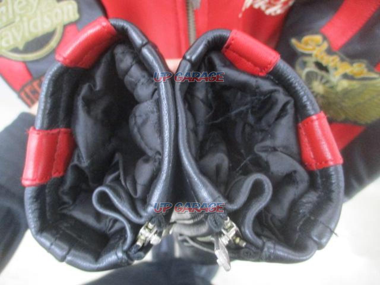 HarleyDavidson(ハーレーダビッドソン) レザージャケット RED×BLACK サイズ:S | ウエア レザージャケット(二輪