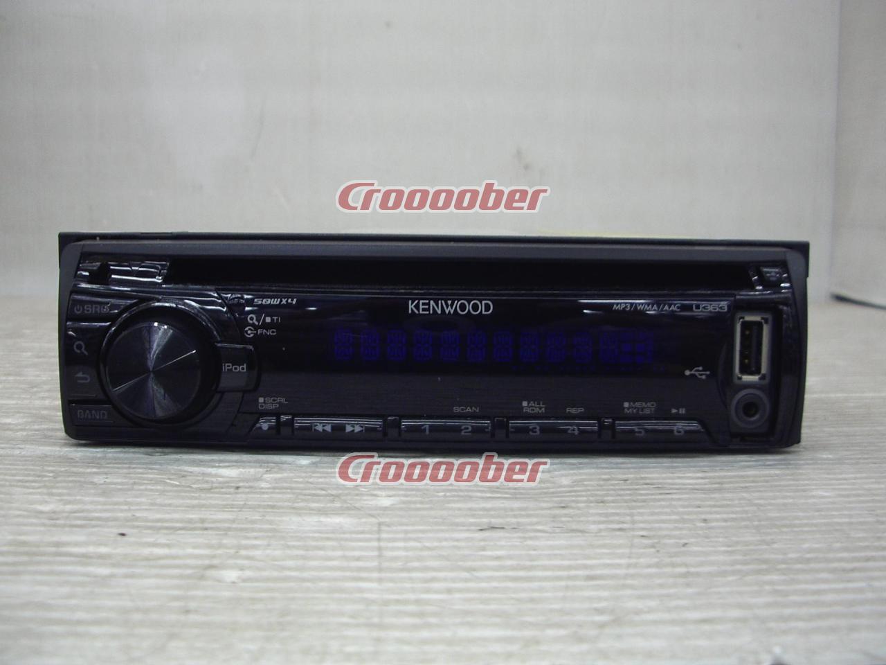 KENWOOD U363R ☆フロントAUX/USB搭載☆ | ヘッドユニット CD+USB/i