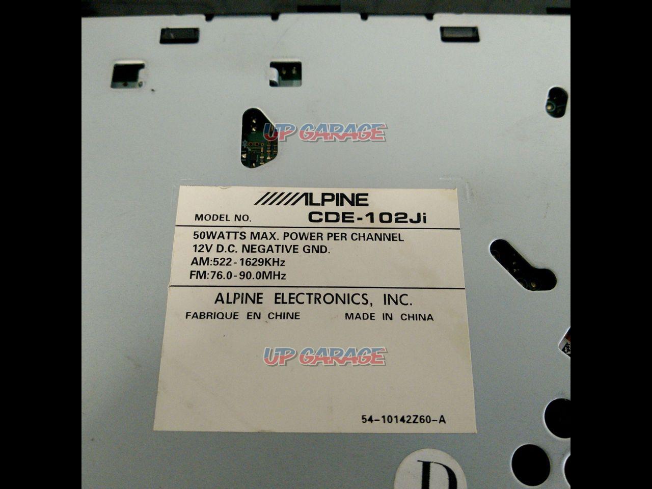 ALPINE CDE-102Ji With USB/front AUX Function | CD+USB/i-Pod Tuners